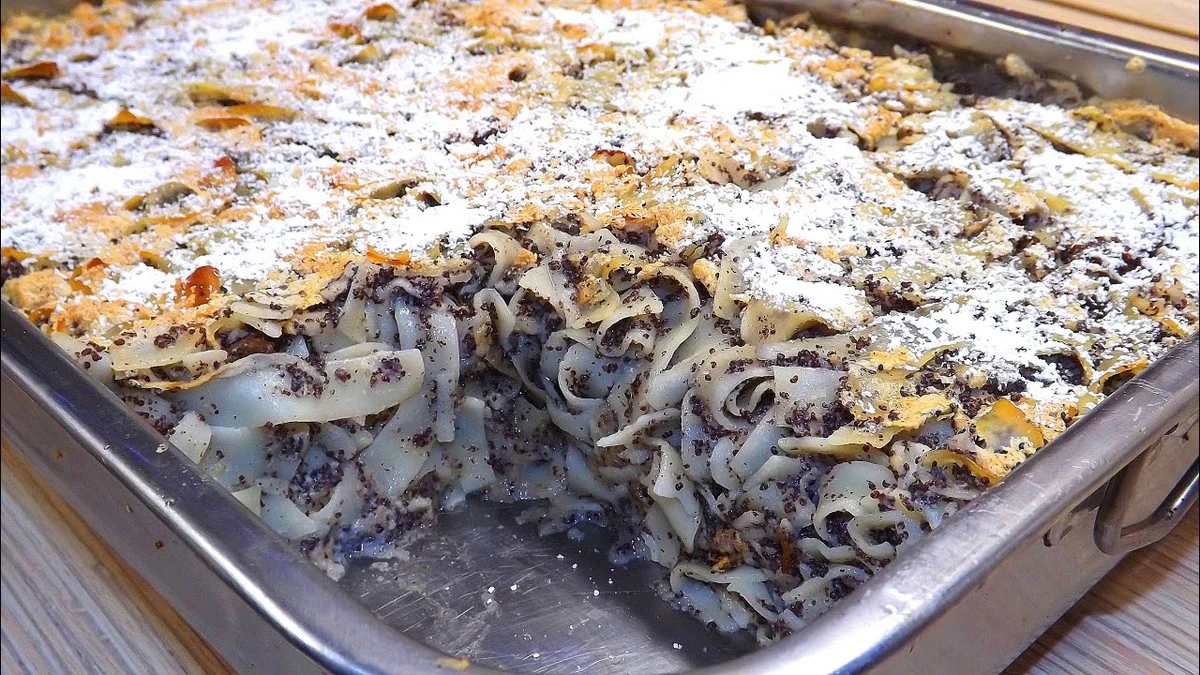 Staré maďarské pečené těstoviny s jablky a mákem: Nostalgický recept pro každý víkend