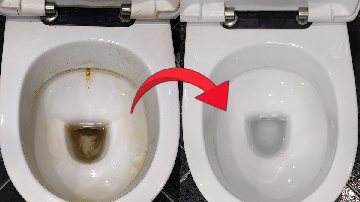 Skvělý trik, jak odstranit žluté skvrny z toalety za pár korun