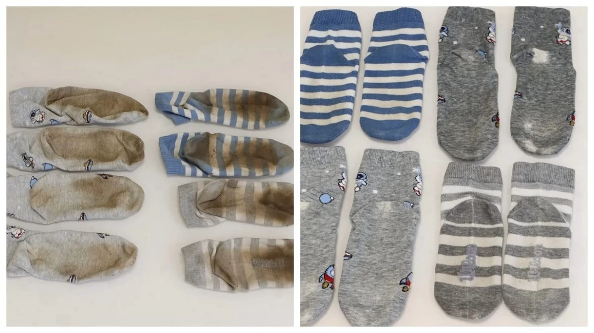 Proč jsou vaše ponožky po jedné minutě černé? Tento trik s čisticím prostředkem na koberce je vyčistí dočista