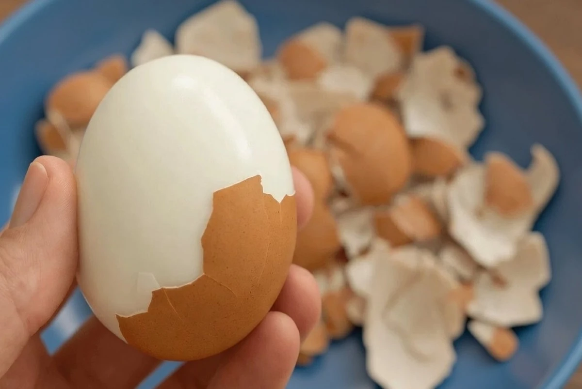 Proč se skořápka vařených vajec odlupuje sama: vědecký trik, který funguje vždy