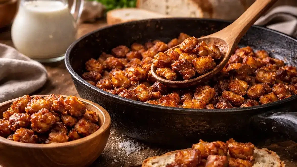 Domácí škvarky: Tajemství pomalého pečení a starý mléčný trik.