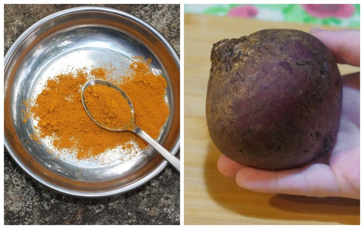 Jak se zbavit žlutých skvrn od kurkumy a růžových od řepy na nehtech