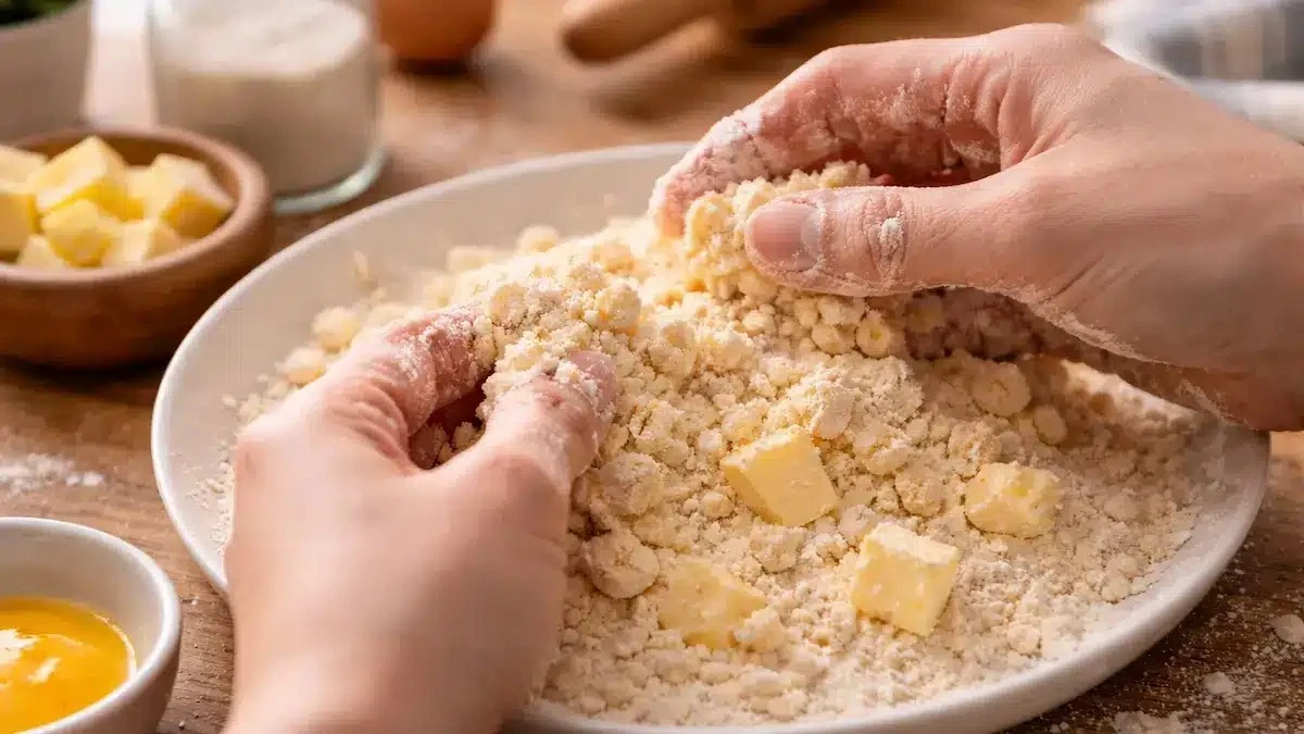 Cukrovinkářský trik pro dokonalé křehké těsto: metoda „písku“