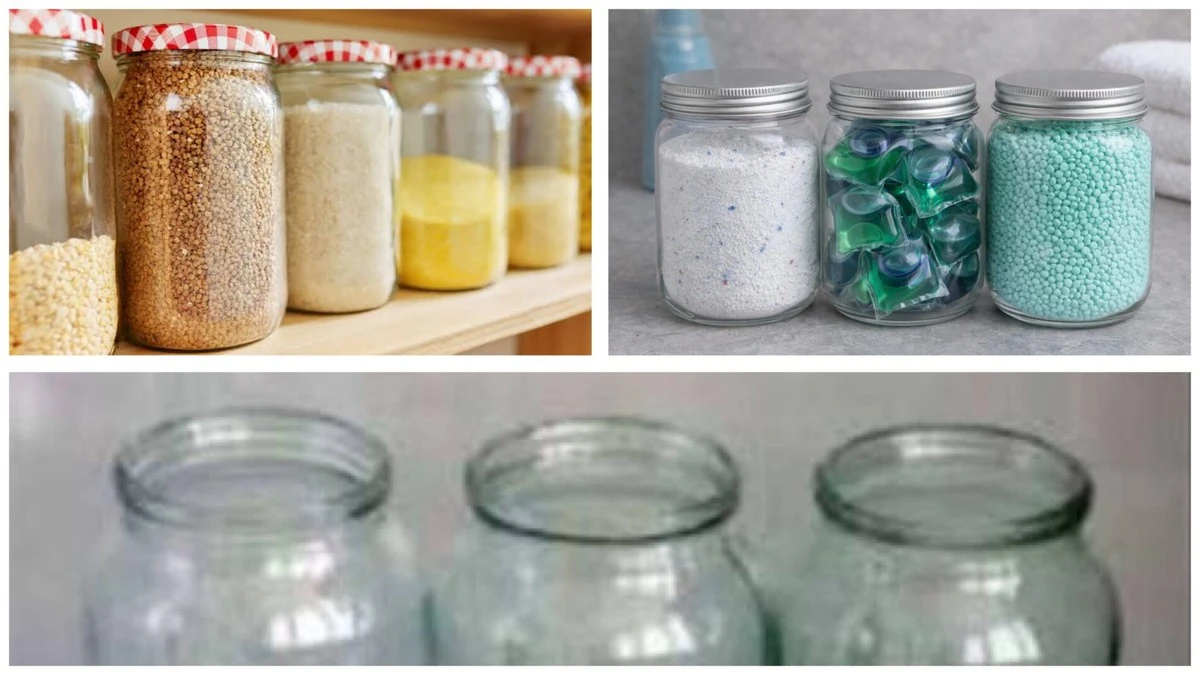 Skleněné zavařovačky místo drahých organizérů: 4 chytré způsoby, jak získat pořádek na kuchyňské lince