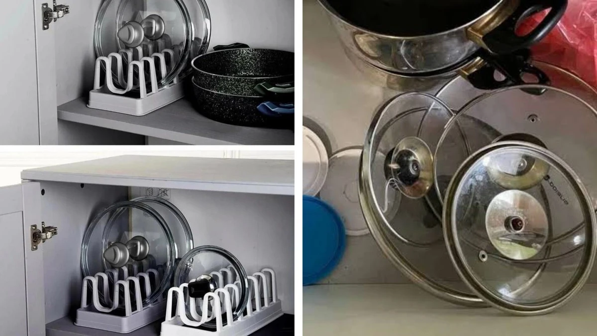 Radikální konec kuchyňského chaosu: s touto geniální "vychytávkou" získáte pořádek s víčky