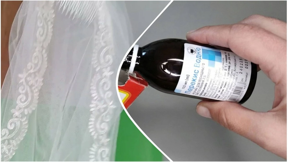 1 lžíce čpavku a peroxid: skvrny na bílých šatech zmizely navždy