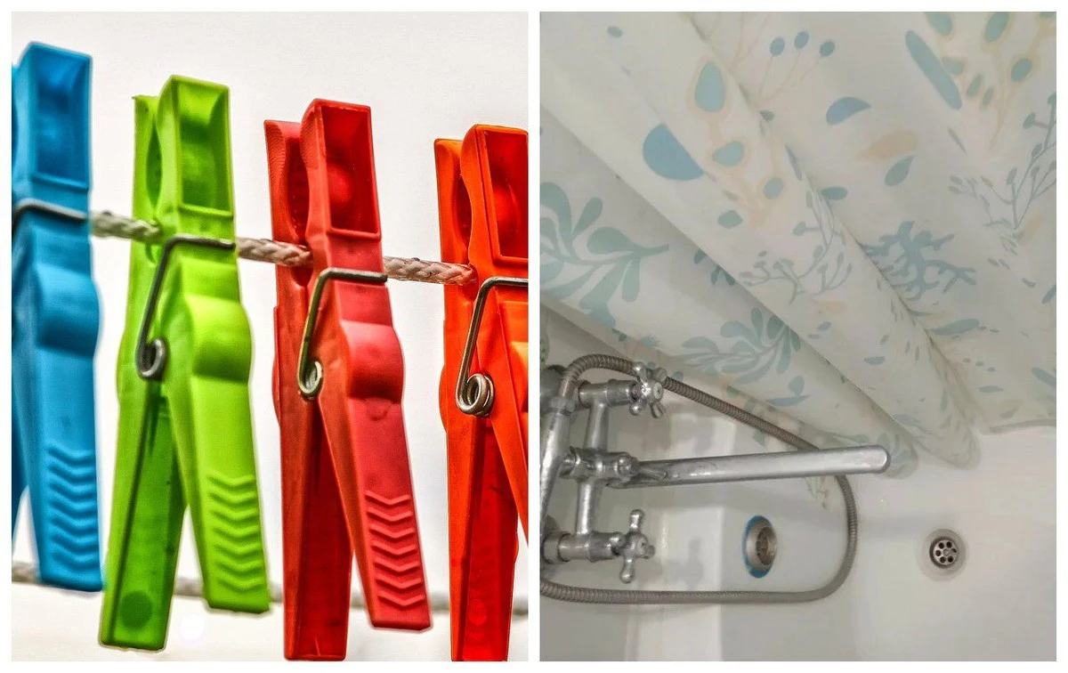 Připněte si clothespin na sprchový závěs: zlepší atmosféru a provoní koupelnu jako spa