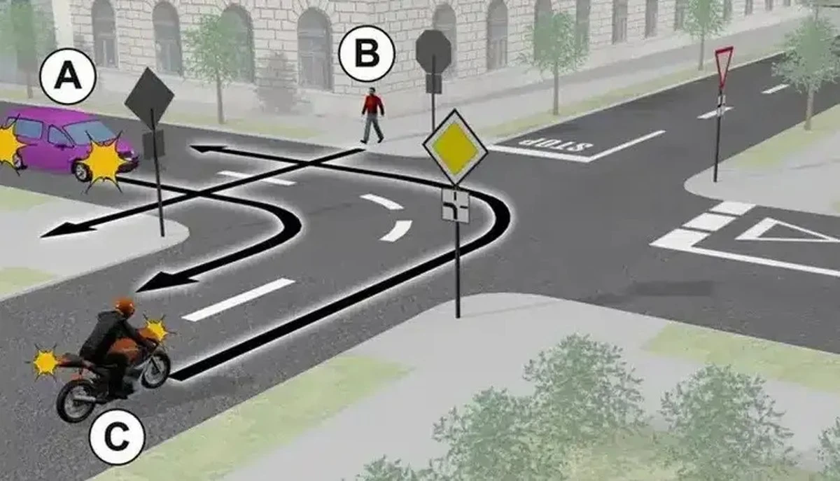 Kdo má přednost? Tahle křižovatka záludně potrápila už mnohé české řidiče