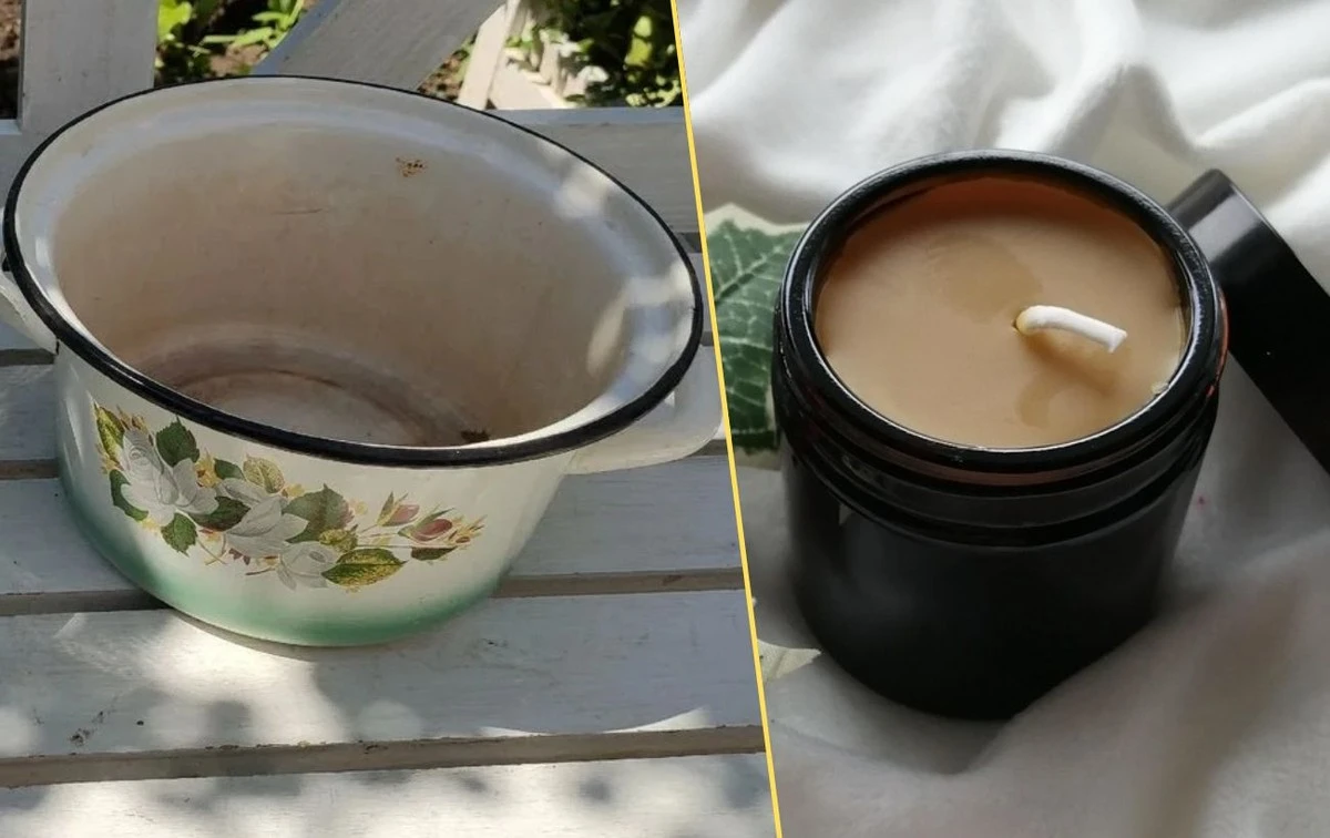 Stará díravá hrnce se proměnila v zázračnou kamna na svíčky