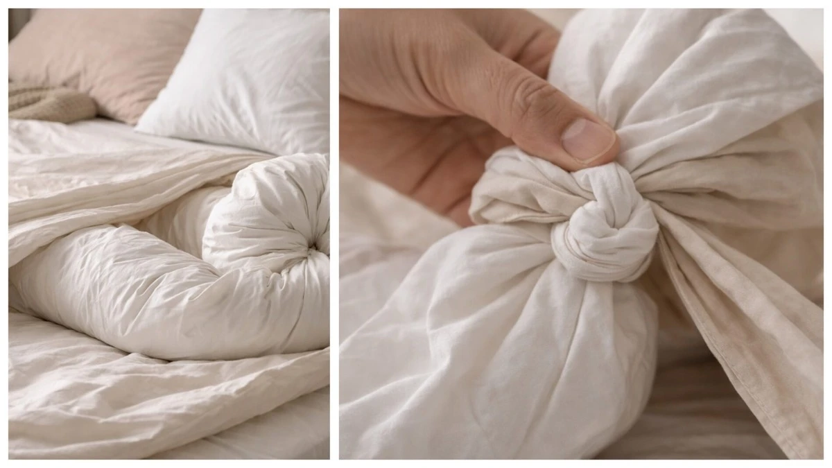 Už žádné zmolkování peřiny: Můj oblíbený trik na čtyři uzlíky pro klidný spánek