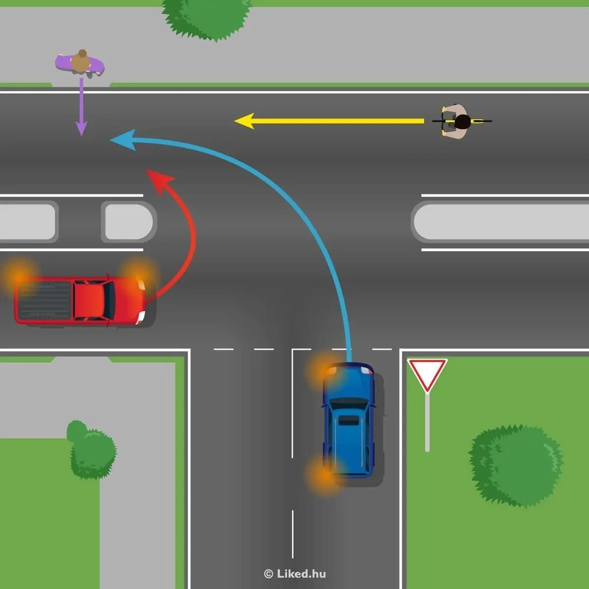 Tato dopravní situace mate i zkušené řidiče